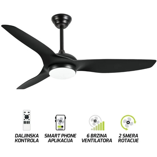 Forma Plafonski ventilator sa svetiljkom FV3101-132 BK Cene