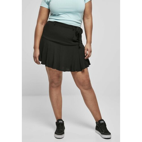 Urban Classics ladies viscose mini skirt black Slike