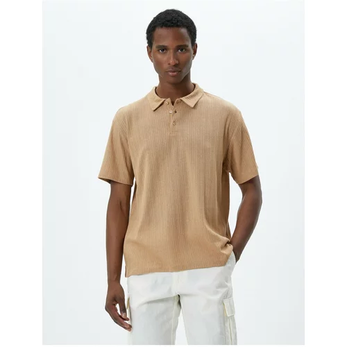 Koton Polo T-shirt - Beige - Regular fit