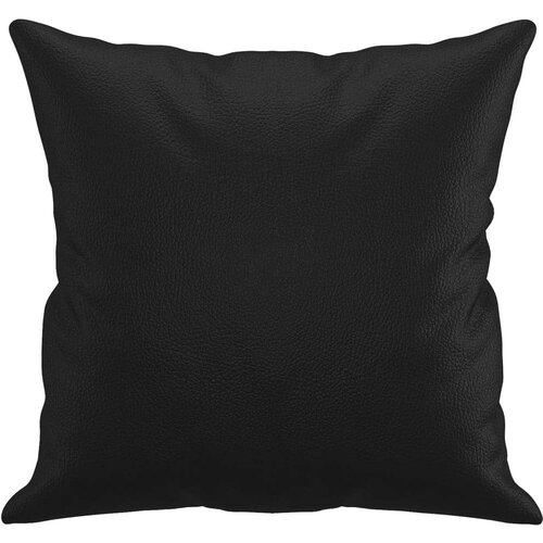  Jastuci 2 kom crni 40 x 40 cm od umjetne kože Slike