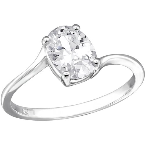 Kesi Silver Big Stone Engagement Ring Cene
