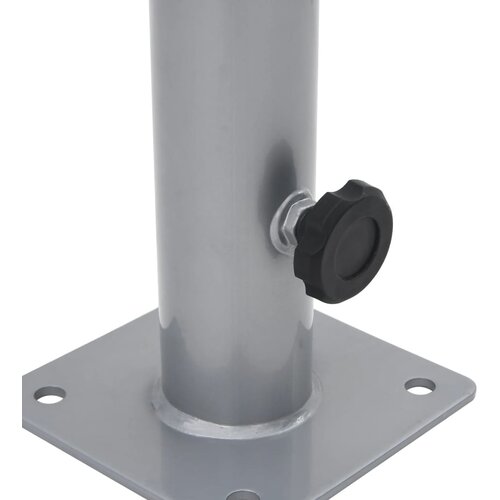  Baza suncobrana za stup &amp;Oslash; 38/48 mm srebrna čelična Slike