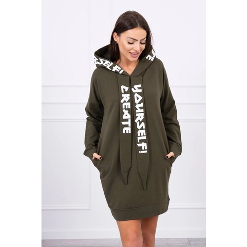 Kesi Dress with hood Oversize khaki Slike