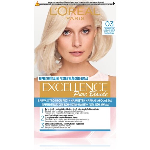 L´Oréal Paris Excellence Creme barva za lase odtenek 03 Ultra Light Ash Blonde 1 kos Cene