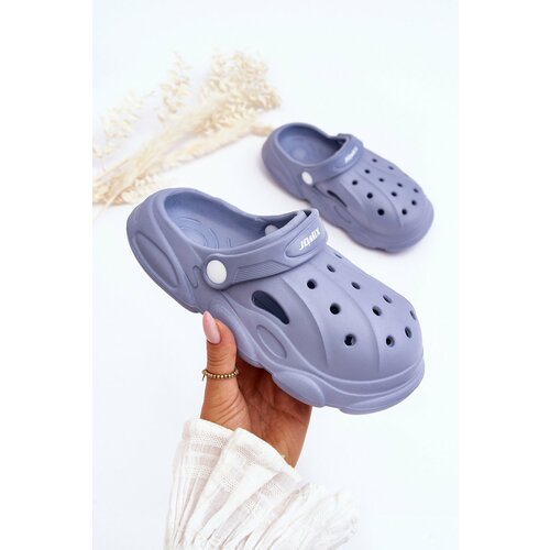Kesi Kids foam slippers Crocs Blue Cloudy Slike