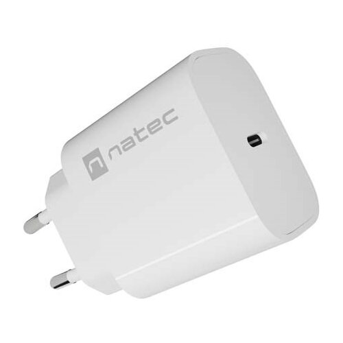 Natec WALL CHARGER RIBERA 1X USB-C 20W WHITE Slike