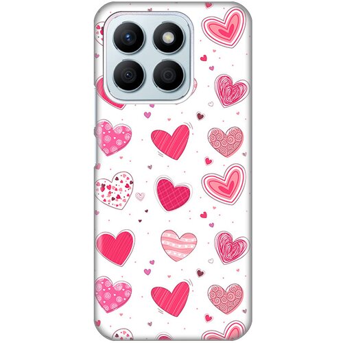  torbica silikonska print skin za honor X8b pink hearts Cene