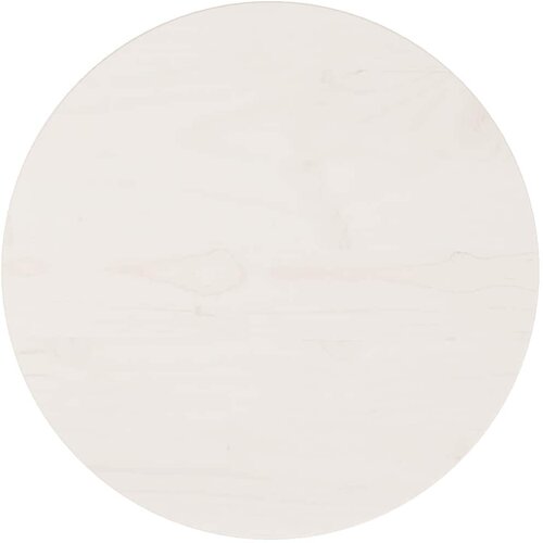  Ploča za stol okrugla bijela &amp;Oslash; 40 x 3 cm od masivne borovine Slike