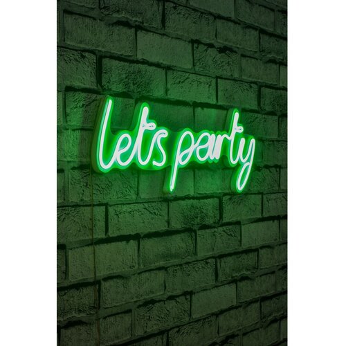 Wallity Dekorativna plastična LED rasveta Lets Party Green Slike