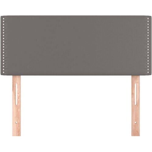  Uzglavlje sivo 100x5x78/88 cm od umjetne kože Slike