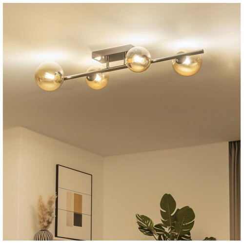  Brilagi - LED plafonski luster MILLA 4xG9/3W/230V crni hrom/zlatna Cene