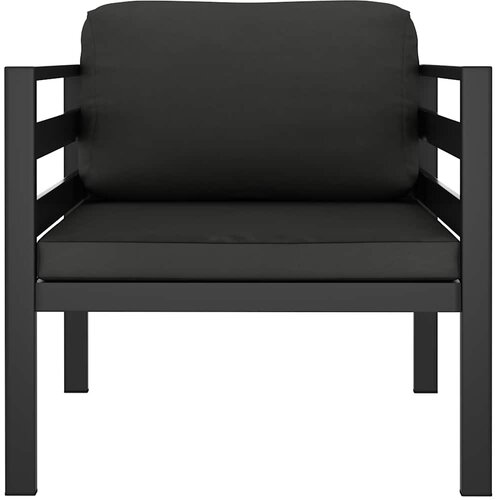 SOFA za jednu osobu s jastucima aluminijska antracit Slike