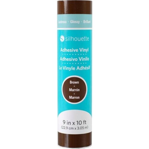 Silhouette Glossy Permanent Vinyl - 22,9 cm x 3 m - Brown Slike
