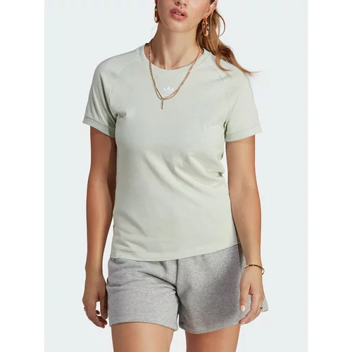 Adidas Majica Essentials+ Made with Hemp T-Shirt HA7151 Zelena Slim Fit