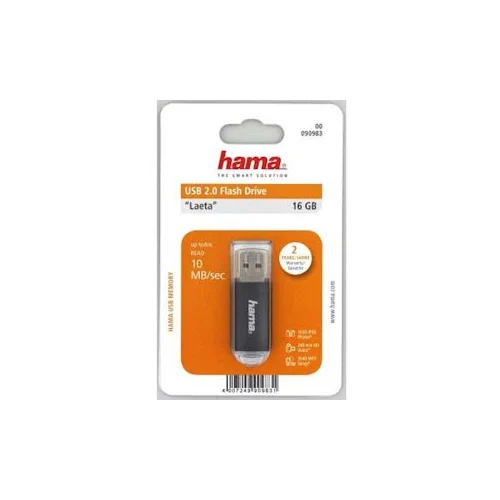  HAMA LAETA 2.0 16GB, 10MB/s, sivi