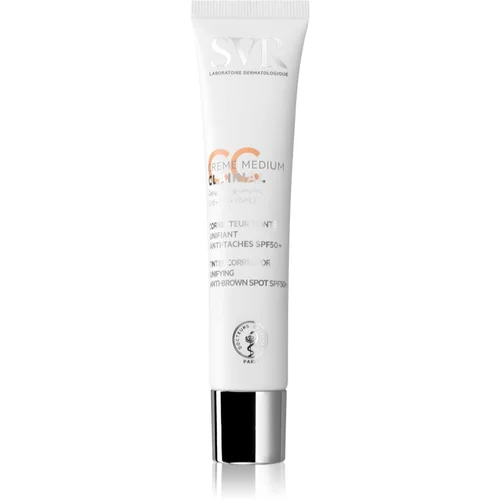 SVR Clairial CC cream zaščitna tonirana krema proti pigmentnim madežem SPF 50+ odtenek light 40 ml