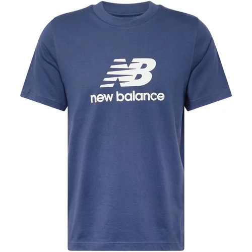 New Balance Majica nočno modra / bela