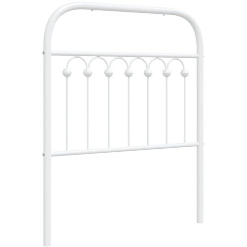 Maison Chic kovinsko posteljno vzglavje - vzglavna omarica - nočna omarica belo 80 cm, (21704860) Slike