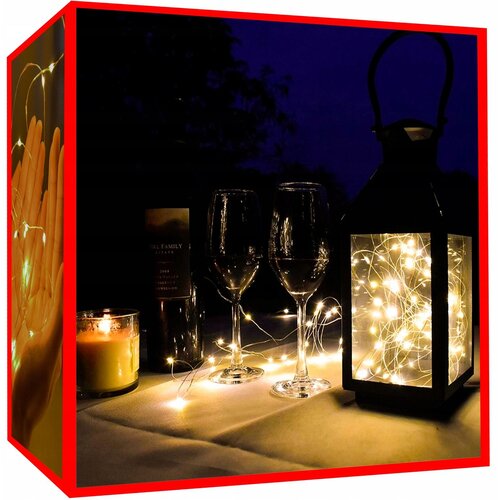 Malatec Novoletne lučke veriga 300 LED toplo bela 30m 8 funkcij USB, (20825581) Slike