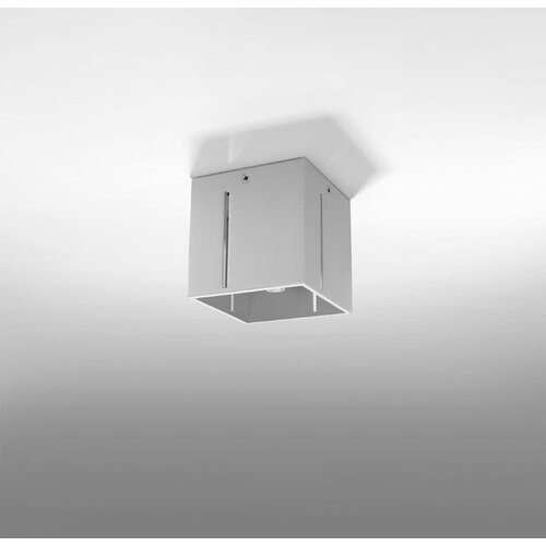 Nice Lamps siva stropna svetilka s kovinskim senčnikom 10x10 cm pax &amp;ndash; Slike