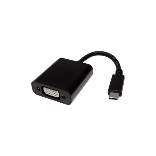 Value 12.99.3200 adapter cable [1x muški konektor USB-C™ - 1x ženski konektor vga] crna 0.10 m