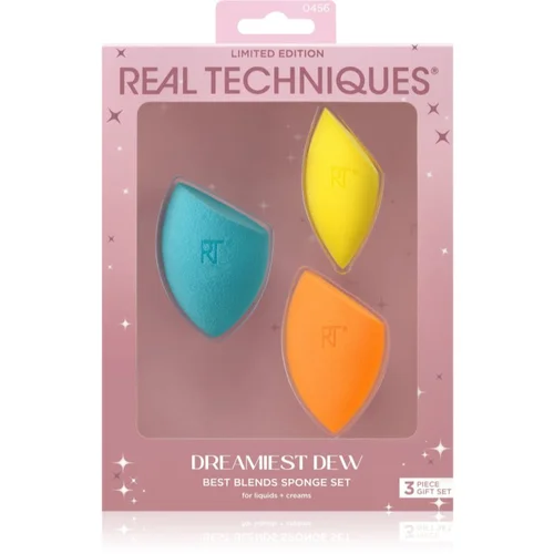 Real Techniques Dreamiest Dew Best Blends Sponge Set set aplikatora za tekući puder