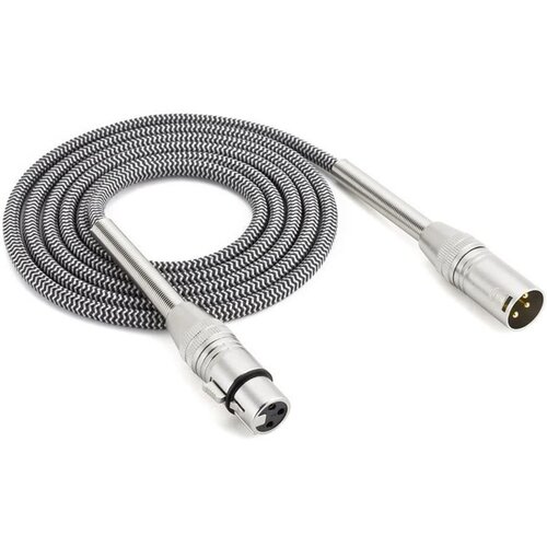 INF Silver XLR mo&scaron;ki na ženski mikrofonski kabel za me&scaron;alnik ojačevalnik - 3/5/10M 10 m, (5000090844) Cene