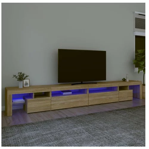  TV omarica z LED lučkami sonoma hrast 290x36,5x40 cm