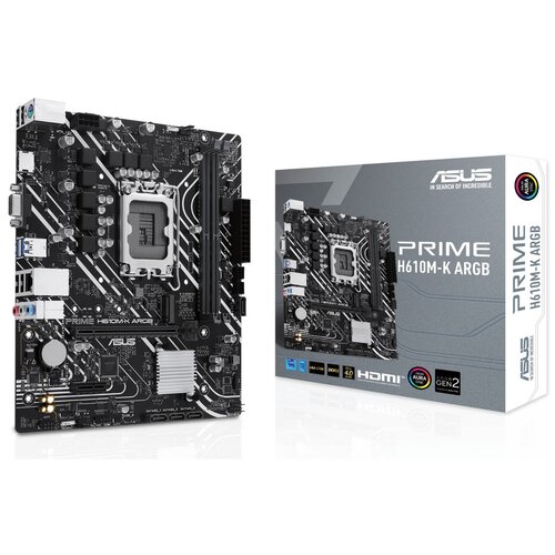 Asus MB PRIME H610M-K ARGBLGA1700, 2xDDR5, 1x M.2, 6xUSB1x VGA, 1x HDMI, mATX Cijene