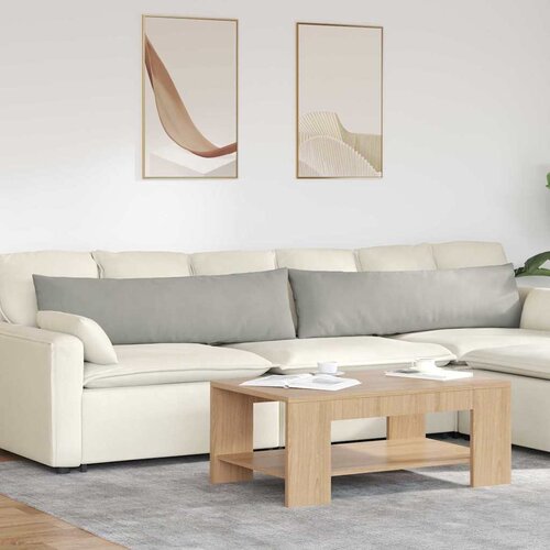 vidaXL jastučići za sofu 2 pcs svijetlo siva 145 x 40 cm tkanina Cene