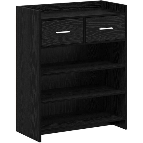 vidaXL Ormar za cipele 73 5 x 36 x 92 cm Konstruirano drvo Crni hrast - Crni hrast Cene