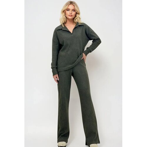 Trend Alacati Stili Ženski komplet duks i pantalone ALC-796-001, Maslinasti Cene