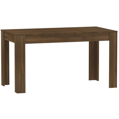Maison Chic Jedilna miza - Kuhinjska miza - Jedilni stol rjavi hrast 140x74,5x76 cm konstruiran les, (21715179) Cene