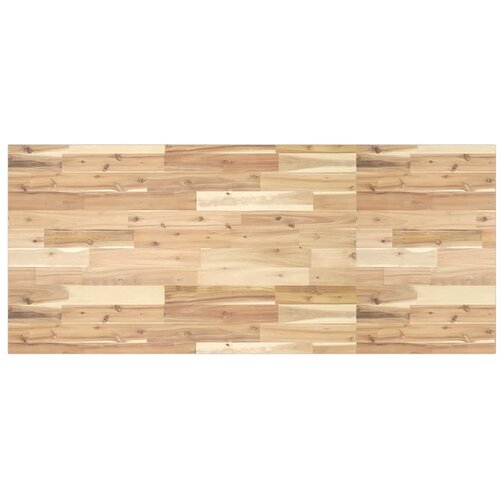  Zidna polica za umivaonik od čelika i masivnog bagremovog drva Smeđa 120 x 60 x 2 cm Slike