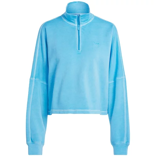 Adidas Sweater majica 'Essentials+' akvamarin