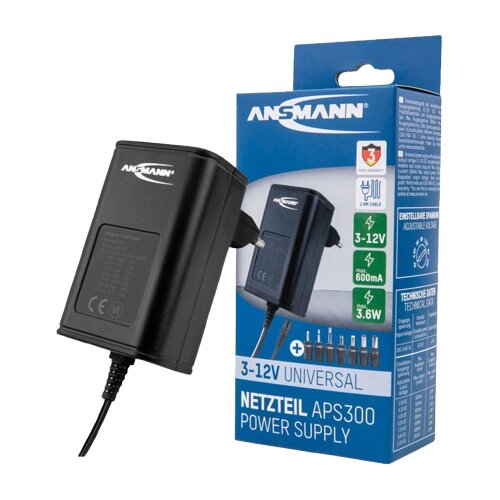 Ansmann Univerzalni AC/DC adapter APS 300, 240 V, 600 mA Cene
