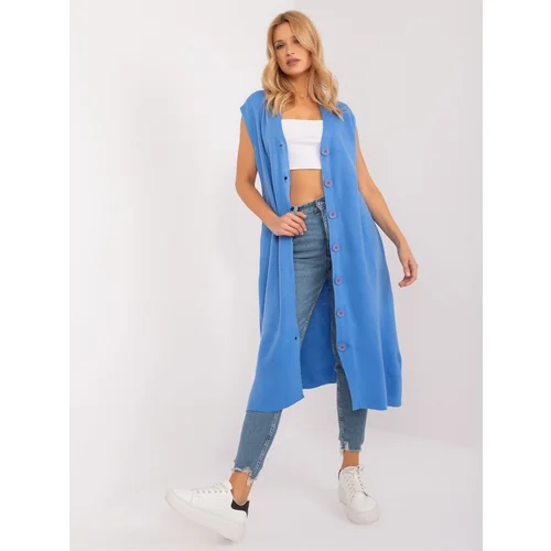 Fashion Hunters Blue knitted midi dress