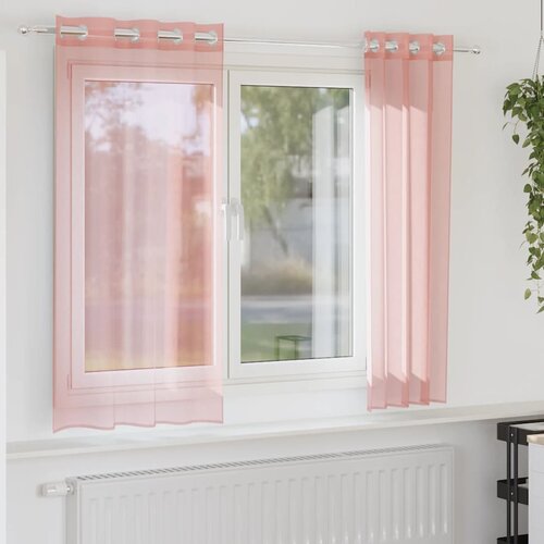 Voile zavjese s u&scaron;icama 2 kom narančaste 140x140 cm Cijene