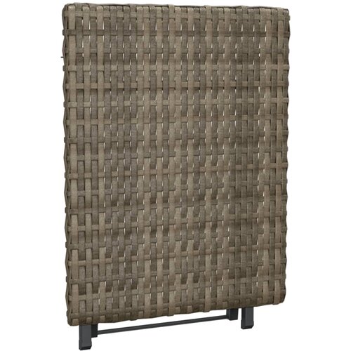  Sklopivi stol sivi 45 x 35 x 32 cm od poliratana Slike