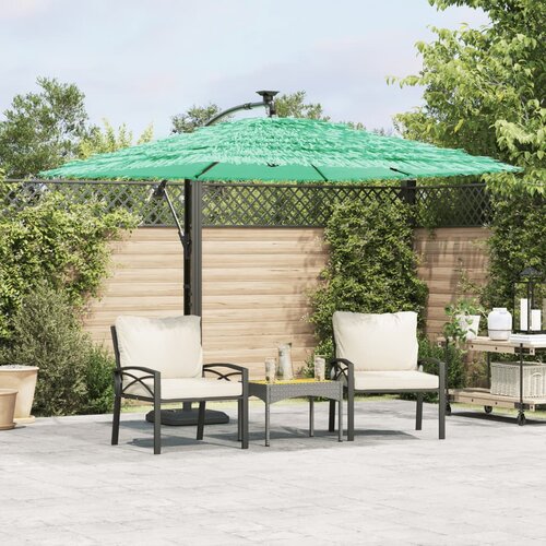 vidaXL Vrtni suncobran s drvenim stupom zeleni 246x246x230 cm Cijene