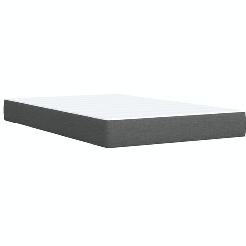  Krevet box spring s madracem tamnosivi 120 x 190 cm tkanina Slike