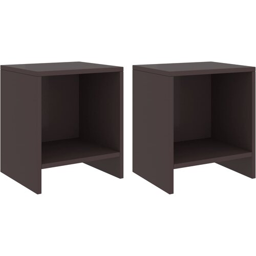 VidaXL Nočne omarice 2 kosa temno rjave 35x30x40 cm trdna borovina, (20733054) Slike