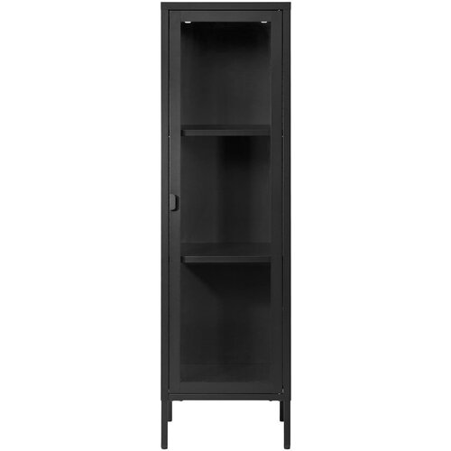 House Nordic Črna kovinska vitrina 40x140 cm Brisbane – Cene