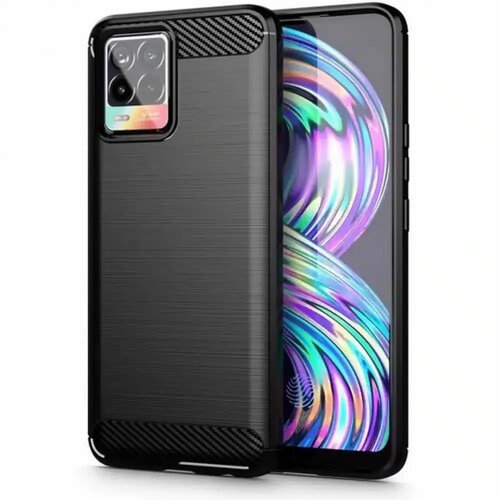  CARBON maska za REALME 8 crna Cene