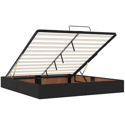 VidaXL Otomanski okvir kreveta s madracem crni 160x200cm umjetna koža Slike