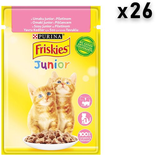 Friskies junior sos za mačke, piletina, 26x85g Slike