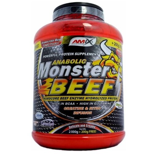 Amix anabolic Monster Beef 2200 g vanila - limeta Cene
