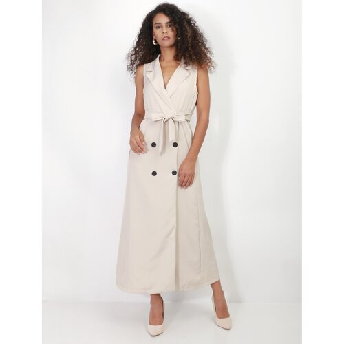 La Modeuse Dolge obleke 68621_P159981 Bež Cene