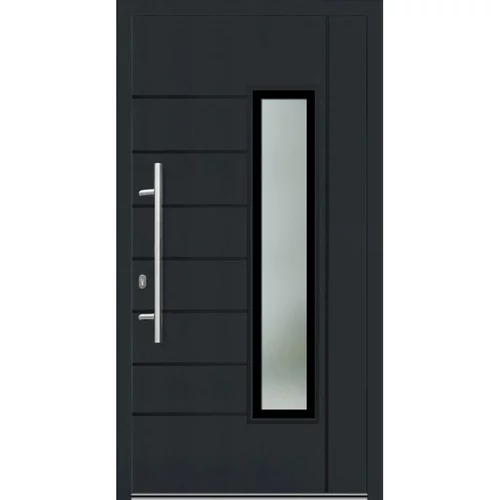 SOLID ELEMENTS PVC ulazna vrata KT171 Varaždin (DIN graničnik: Lijevo, D x Š x V: 70 x 1.100 x 2.100 mm, Antracit)