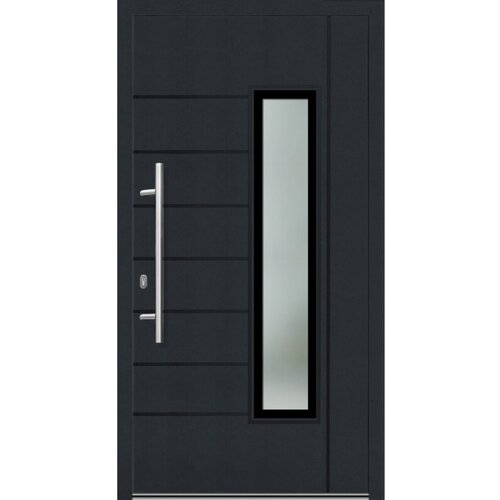 Solid elements zunanja vhodna vrata solid elements izola KT171 (70 x 1100 x 2100 mm, antracit, leva, pvc) Cene